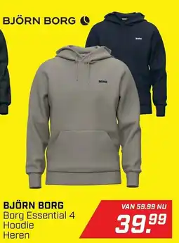 Daka Sport Björn Borg Borg Essential 4 Hoodie Heren aanbieding
