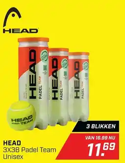 Daka Sport HEAD 3X3B Padel Team aanbieding