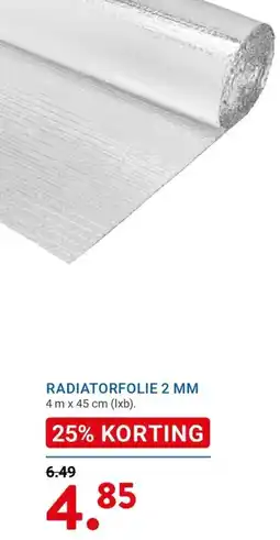 Kluswijs radiatorfolie 2 mm aanbieding
