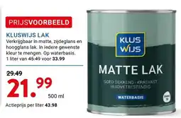Kluswijs kluswijs matte lak aanbieding