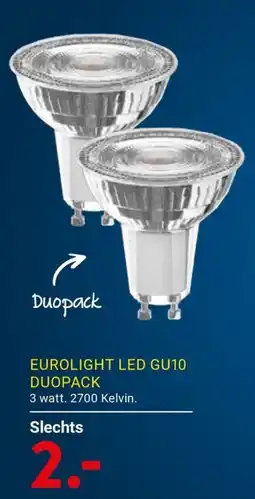Kluswijs Eurolight led gu10 aanbieding