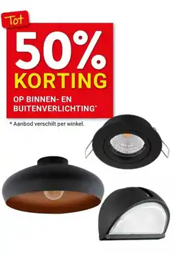 Kluswijs binnen- en buitenverlichting aanbieding