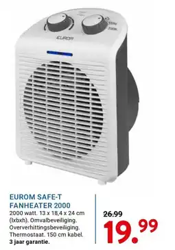Kluswijs Eurom safe-t fanheater 2000 aanbieding