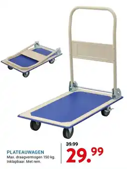 Kluswijs plateauwagen aanbieding