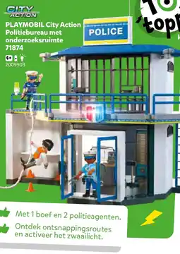 Intertoys Playmobil city action politiebureau met onderzoeksruimte 71874 aanbieding