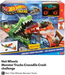 Intertoys Hot Wheels Monster Trucks Crocodile Crash challenge aanbieding
