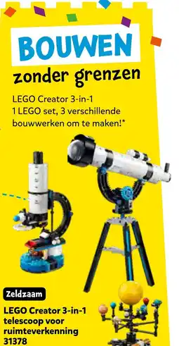 Intertoys Lego creator 3-in-1 telescoop voor ruimteverkenning aanbieding