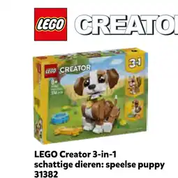 Intertoys Lego creator 3-in-1 schattige dieren: speelse puppy 31382 aanbieding