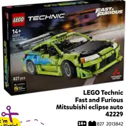 Intertoys Lego technic fast and furious mitsubishi eclipse auto 42229 aanbieding
