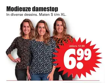 Dirk Modieuze damestop Maten S t/m XL aanbieding