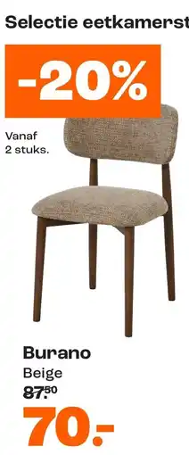 Kwantum Burano eetkamerstoelen aanbieding