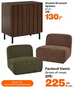 Kwantum Houten Dressoir Spoletobruin aanbieding