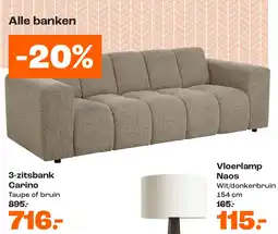 Kwantum Carino 3-zitsbank aanbieding