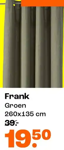 Kwantum Gordijnen Frank Groen aanbieding