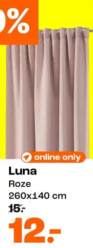 Kwantum Gordijnen Luna Roze aanbieding