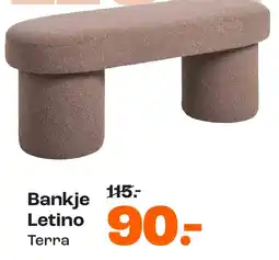 Kwantum Letino Terra Bankje aanbieding