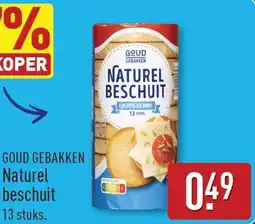 ALDI Goud Gebakken Naturel Beschuit aanbieding