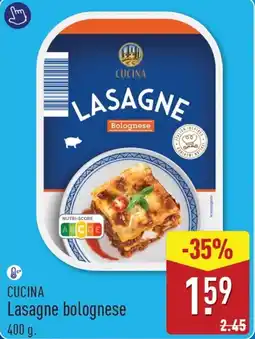 ALDI Cucina Lasagne Bolognese aanbieding