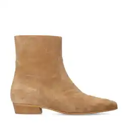 Wehkamp Manfield suède enkellaarzen camel aanbieding