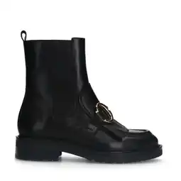 Wehkamp Manfield leren enkelboots zwart aanbieding