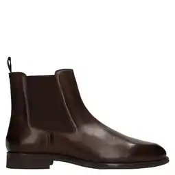 Wehkamp Manfield leren chelsea boots - bruin aanbieding