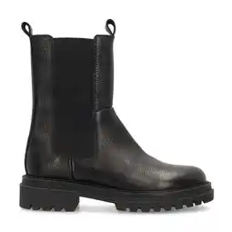 Wehkamp Manfield leren chelsea boots zwart aanbieding