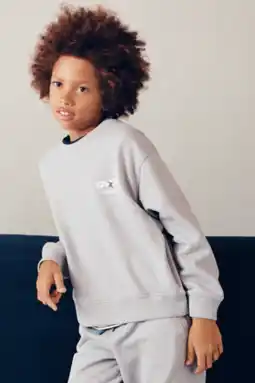 Wehkamp Mango Kids sweater met backprint - grijs aanbieding