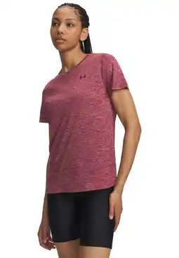 Wehkamp Under Armour Tech Twist sportshirt - donkerrood aanbieding