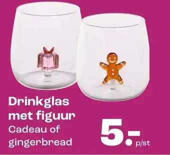 Drinkglas met figuur