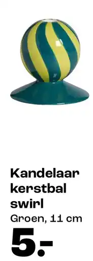 Kwantum Kandelaar kerstbal swirl aanbieding