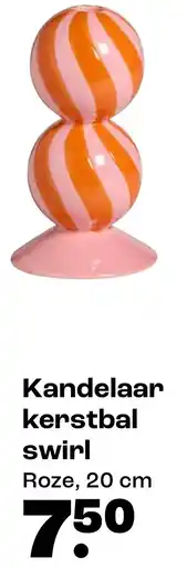 Kwantum Kandelaar kerstbal swirl aanbieding
