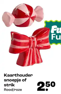 Kwantum Kaarthouder snoepje of strik aanbieding
