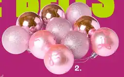 Kwantum Kerstballensets Roze strikjes aanbieding