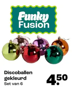 Kwantum Funky Fusion Discoballen gekleurd aanbieding