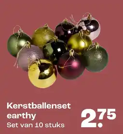 Kwantum Kerstballenset earthy aanbieding