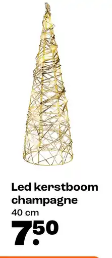 Kwantum Led kerstboom champagne aanbieding
