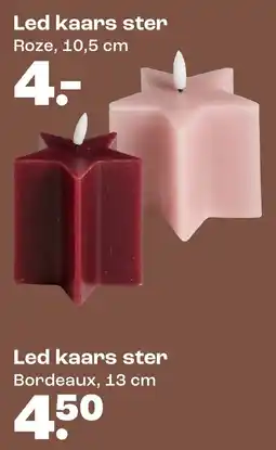 Kwantum Led kaars ster aanbieding