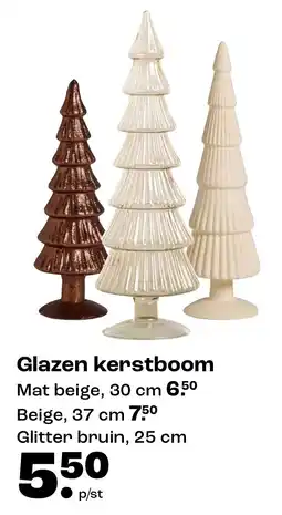Kwantum Glazen kerstboom aanbieding