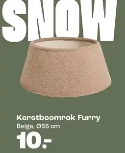 Kwantum Kerstboomrok Furry aanbieding