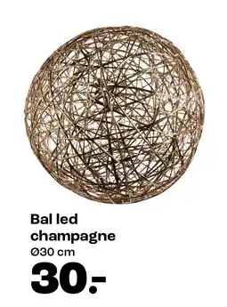 Kwantum Bal led champagne aanbieding