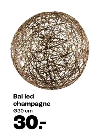 Bal led champagne