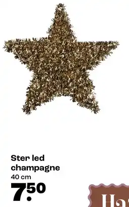 Kwantum Ster led champagne aanbieding