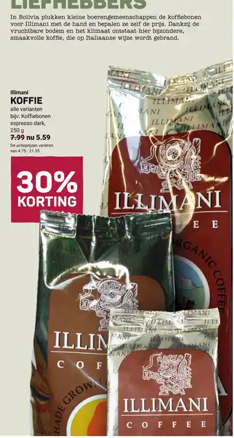 Illimani koffie