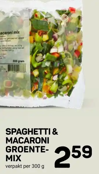 Spaghetti en macaroni groentemix