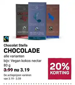 Ekoplaza Chocolat Stella Chocolade aanbieding