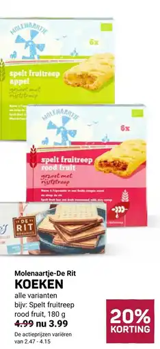 Ekoplaza Molenaartje-de rit koeken aanbieding