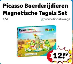 Kruidvat Picasso Boerderijdieren Magnetische Tegels Set aanbieding