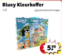 Kruidvat Bluey Kleurkoffer aanbieding