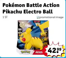 Kruidvat Pokémon Battle Action Pikachu Electro Ball aanbieding