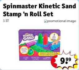 Kruidvat Spinmaster Kinetic Sand Stamp 'n Roll Set aanbieding